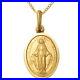 9ct-Gold-Miraculous-Mary-Medal-Pendant-Necklace-With-18-Chain-Madonna-Medal-01-wn