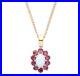 9ct-Gold-Natural-Opal-Ruby-Cluster-Pendant-NECKLACE-18-Chain-Solid-9K-NEW-01-fd