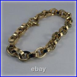 9ct Gold Oval Link 7.5 Bracelet