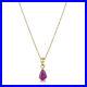 9ct-Gold-Pearshape-Claw-Set-Ruby-Pendant-Necklace-9ct-Gold-18-Chain-Choker-01-xu