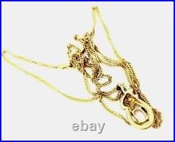 9ct Gold QVC Opal Diamond Pendant 18 Twist Chain Necklace GIFT BOXED