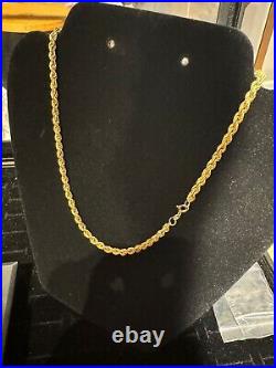 9ct Gold Rope Chain 16inch