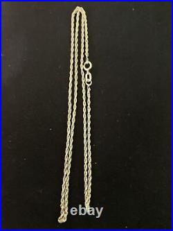 9ct Gold Rope Chain 18 Long, Brand New