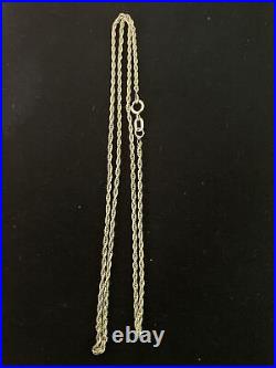 9ct Gold Rope Chain 18 Long, Brand New