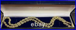 9ct Gold Rope Chain. 19g. 24 Inches