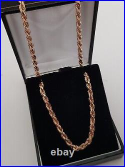9ct Gold Rope Chain 21 inch
