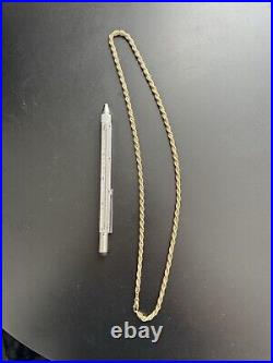 9ct Gold Rope Chain 24 Inch, 17,93 Grams