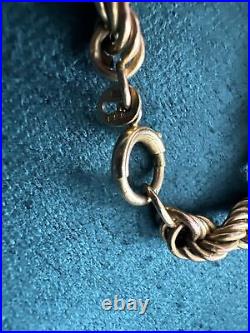 9ct Gold Rope Chain 285mm 33.8g Full Uk Hallmarks