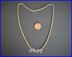 9ct Gold Rope Twist Necklace Chain 18
