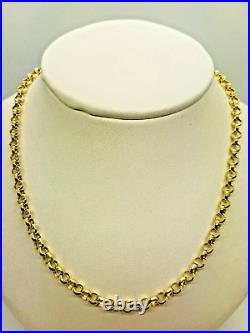 9ct Gold Round Belcher Chain 4.0mm 22 CHEAPEST ON EBAY