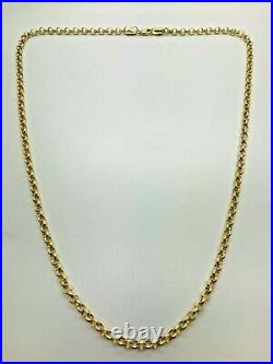 9ct Gold Round Belcher Chain 4.0mm 22 CHEAPEST ON EBAY