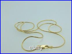 9ct Gold Round Snake Chain 16,18, 20, inch 9cn19/0232