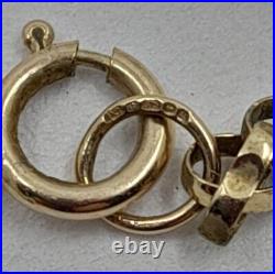9ct Gold Sapphire & Diamond Vintage Hallmarked Pendant