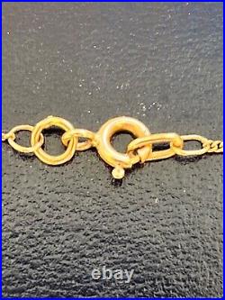 9ct Gold Serpentine Link Chain. 18 inch Beautiful