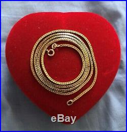 9ct Gold Snake Necklace /Chain 24