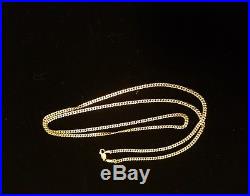 9ct Gold Solid Curb Chain/ 28 inch Long 14.58 Grams NOT SCRAP