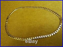 9ct Gold Solid Curb Necklace Chain Mens/Ladies Solid 375 Heavy Chunky 22