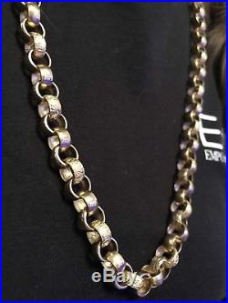 9ct Gold Solid Large Link Belcher Chain 117.8G 30.5