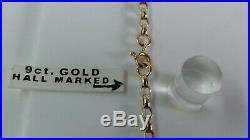 9ct Gold Solid Link Belcher Chain. 20 inch. Hallmarked. 8 grammes
