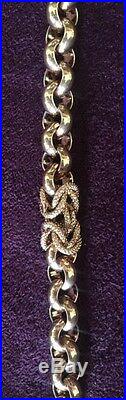 9ct Gold Statement Fancy Belcher Chain Length 16 25.1gms Hollow Second Hand
