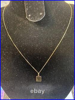 9ct Gold Tag Necklace