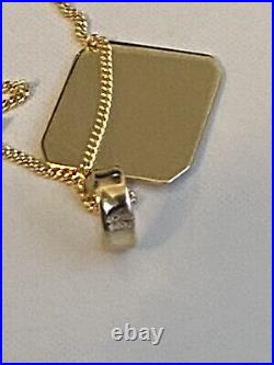 9ct Gold Tag Necklace