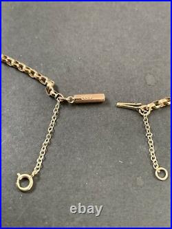 9ct Gold Victorian Barrel Clasp Chain