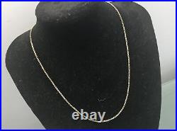 9ct Gold Vintage Box Style Chain/Necklace 7g Length 19 Hallmarked Quality
