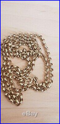 9ct Gold Women / Mens Belcher 14g Heavy Chain 26