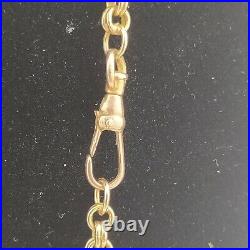 9ct Gold belcher chain & T bar Pre owned Weight 11.5 Grams Length 19 inch