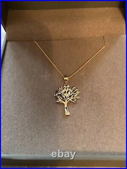 9ct Gold family tree necklace