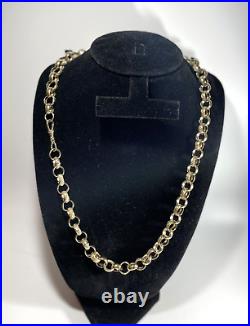 9ct Gold on 925 Sterling Silver, Gents Belcher Chain, SPECIAL DELIVERY