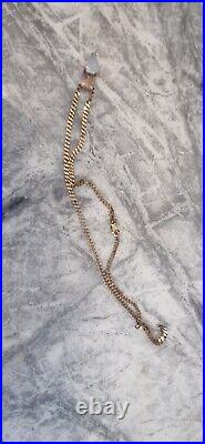 9ct Rose Gold Opal And Diamond Pendant On 3mm 9ct Gold Curb Chain Necklace