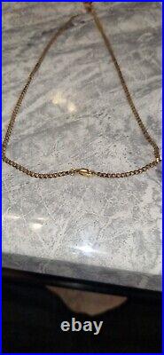 9ct Rose Gold Opal And Diamond Pendant On 3mm 9ct Gold Curb Chain Necklace