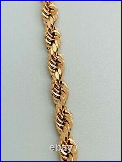 9ct Rose Gold Rope Chain 3.0mm 26 CHEAPEST ON EBAY
