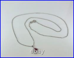 9ct Ruby and Diamond Necklace