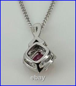 9ct Ruby and Diamond Necklace