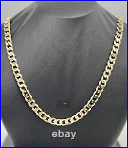 9ct SOLID GOLD CURB CHAIN