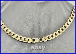 9ct SOLID GOLD CURB CHAIN