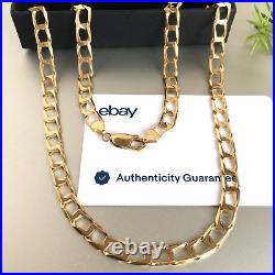 9ct SOLID GOLD CURB CHAIN 20 3/4 MEN'S 25.4g GORGEOUS