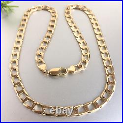 9ct SOLID GOLD CURB CHAIN 20 3/4 MEN'S 25.4g GORGEOUS