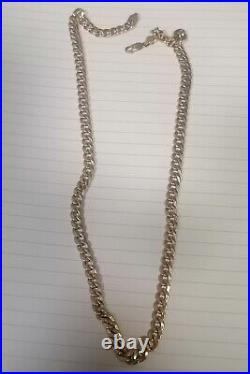 9ct SOLID GOLD CURB CHAIN 24 25.5g Fully hallmarked 375 not scrap