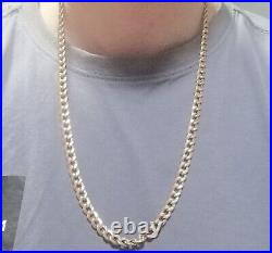 9ct SOLID GOLD CURB CHAIN 24 25.5g Fully hallmarked 375 not scrap