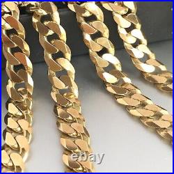 9ct SOLID GOLD CURB CHAIN MEN'S 20 3/4- 37.1g (1.19toz) GORGEOUS