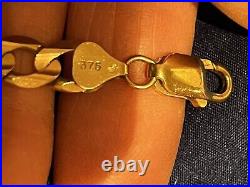 9ct SOLID GOLD CURB NECK CHAIN MEN'S 31 gm 20