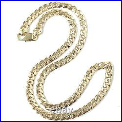 9ct Solid Gold Close Curb Chain Yellow Gold 5.5mm Wide 18Inches Hallmarked 35.8g