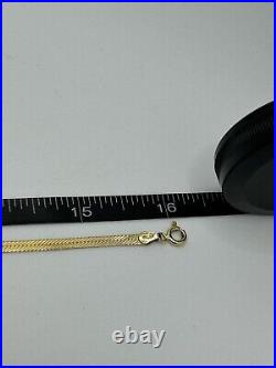 9ct Solid Gold Flat Fancy Link Chain Hallmarked