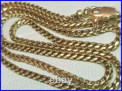 9ct Solid Gold Franco Chain Excellent Condition Fully Hallmarked L 55cm 15.6g