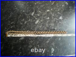 9ct Solid Gold Heavy Patterned Belcher Chain 55 Grams 24 Inches Price Reduced