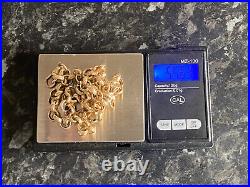 9ct Solid Gold Heavy Patterned Belcher Chain 55 Grams 24 Inches Price Reduced